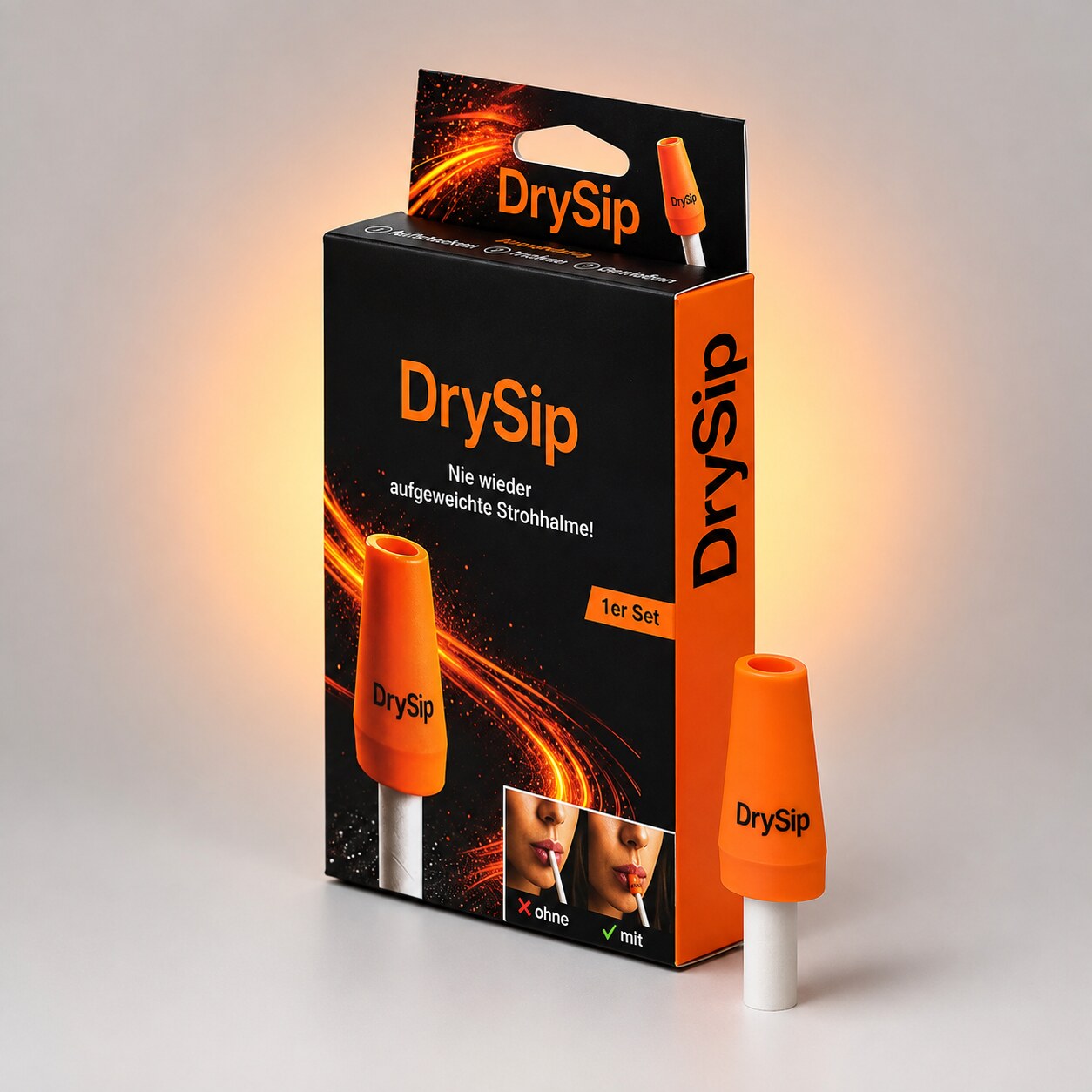 DrySip Produkt und Verpackung